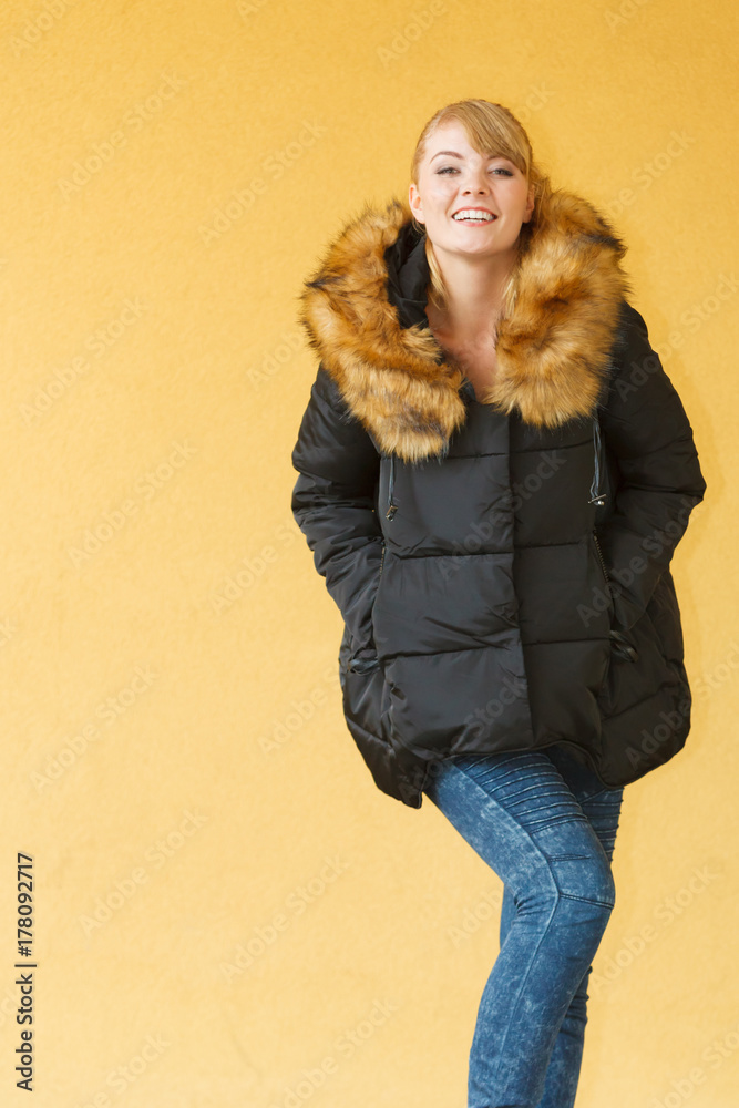 Fashion girl in jacket. Fashion girl in jacket.