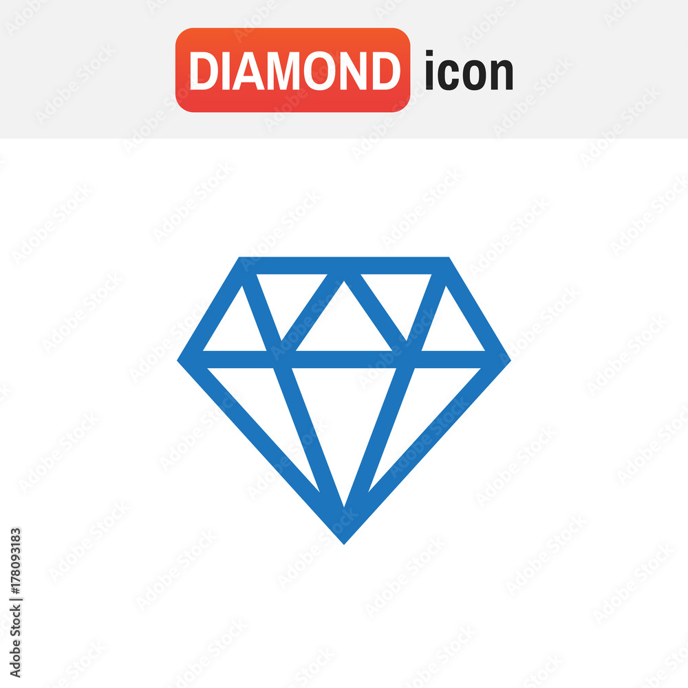 Diamond icons set. Diamond sign set vector Diamond icons set. Diamond sign set vector