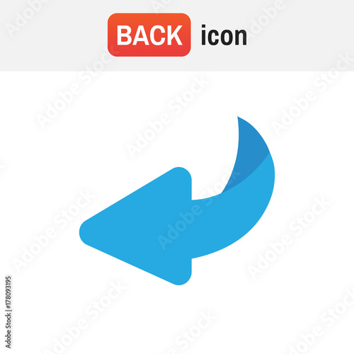bounce back. Flip over or turn vector icon