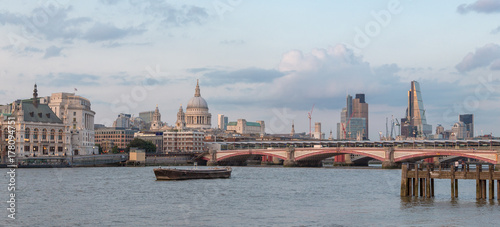 London Skyline in summer from the South bank