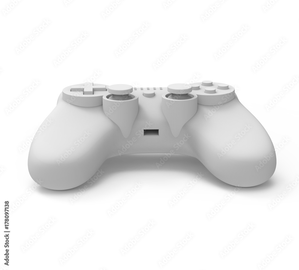 video game controller on white background with clipping path. video game controller on white background with clipping path.