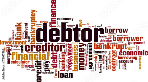 Debtor word cloud