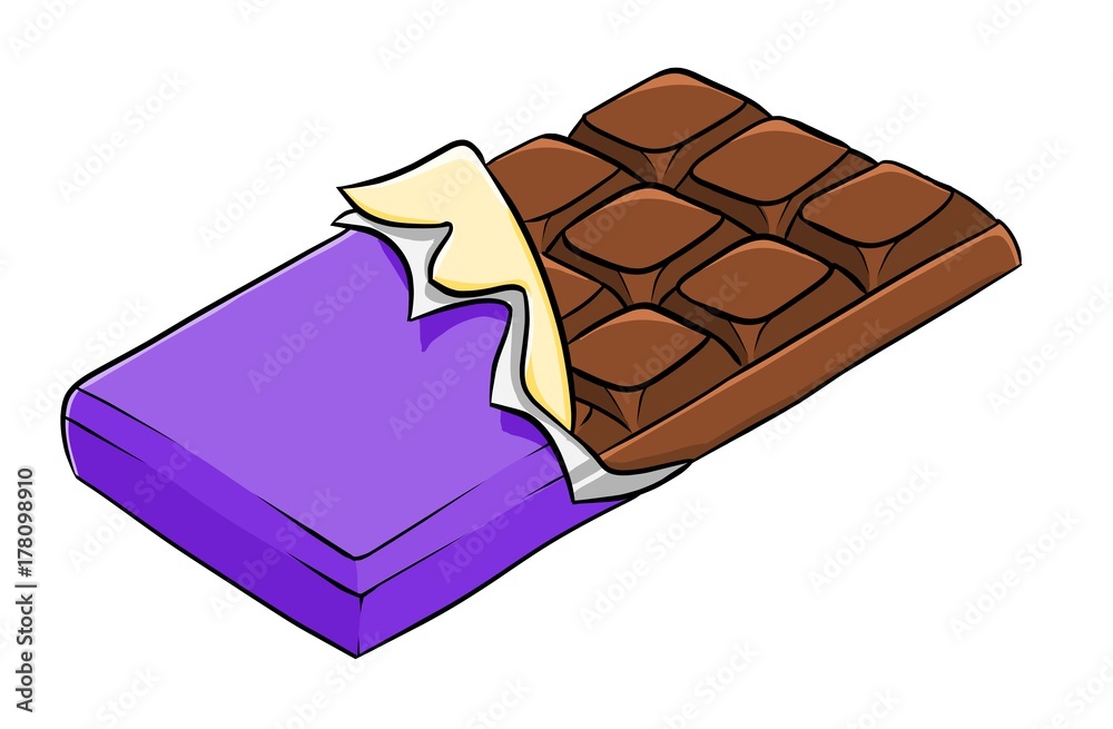 Tafel Schokolade Stock Illustration
