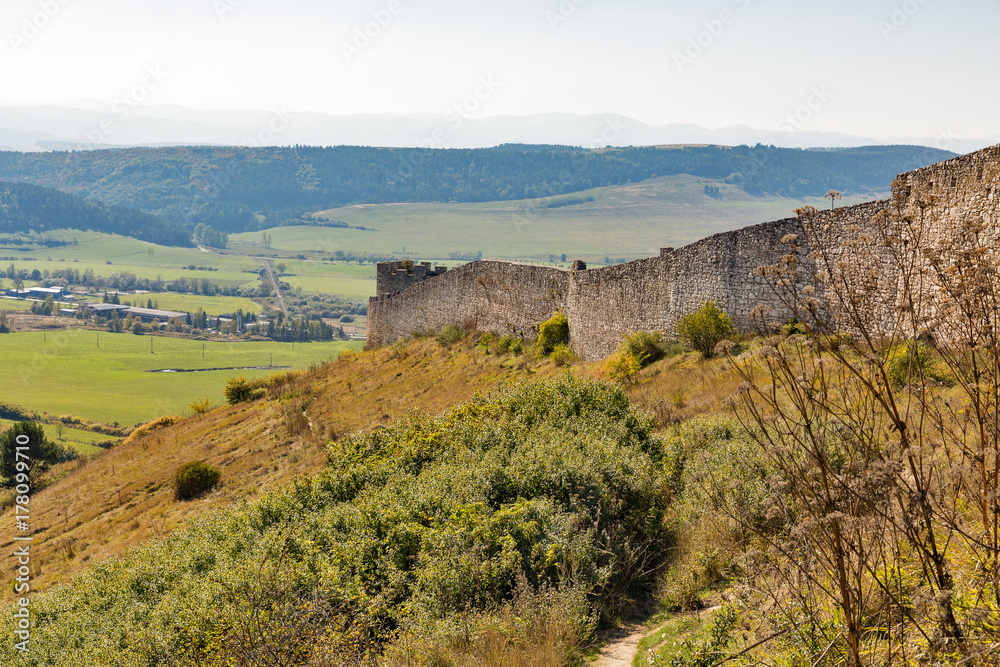 Walls of Spis Castle in Slovakia. Walls of Spis Castle in Slovakia.