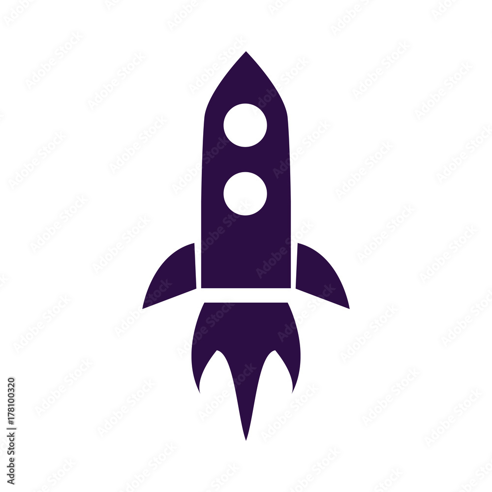 Simple rocket icon, flat style. Space concept. Design for International Day of Human Space Flight. Rocket icon isolated. Simple rocket icon, flat style. Space concept. Design for International Day of Human Space Flight. Rocket icon isolated.