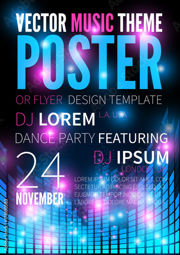 Music poster template