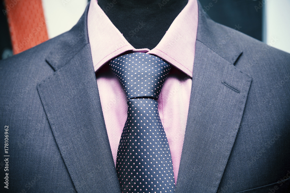 shirt tie and suit jacket on a mannequin shirt tie and suit jacket on a mannequin