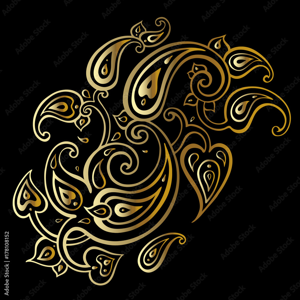 Fototapeta premium Paisley Ethnic ornament.