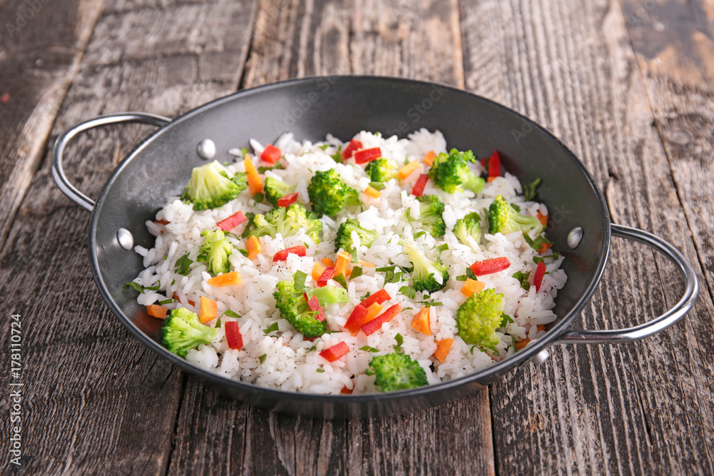 rice with vegetable rice with vegetable