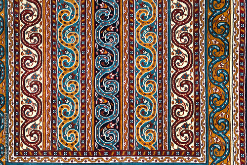 The part of turkish-azerbaijan handmade carpet