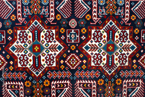 The part of turkish-azerbaijan handmade carpet