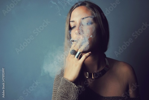 girl smoking
