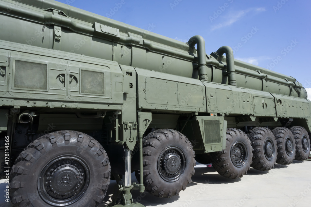 Russian mobile missile system strategic purpose with a three-stage solid-fuel Intercontinental ballistic missile.