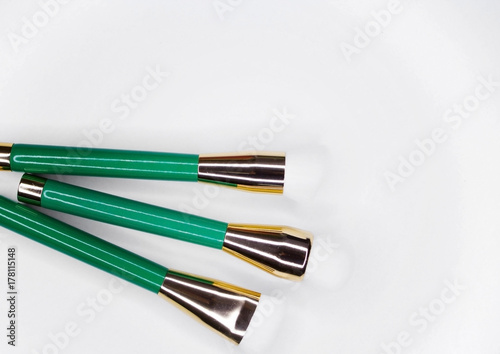 Brushes for make-up with white nap