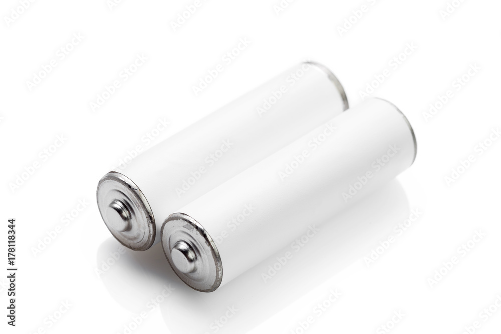Battery on a white background Battery on a white background