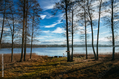 Fototapeta Naklejka Na Ścianę i Meble -  Forest and lake