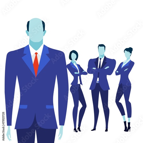 the manager and his team