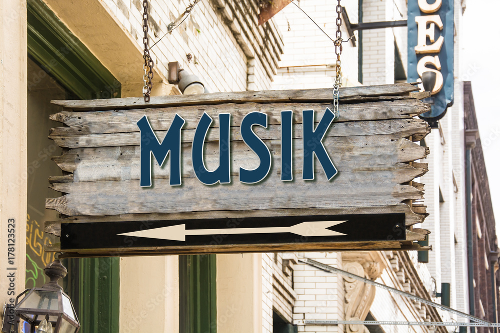 Obraz premium Schild 279 - Musik