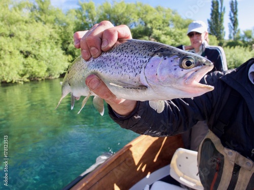 Catch and release Rainbow Trout from beautiful Patagonia.