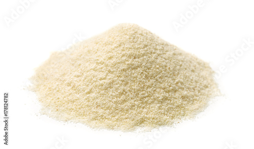 Pile of semolina flour