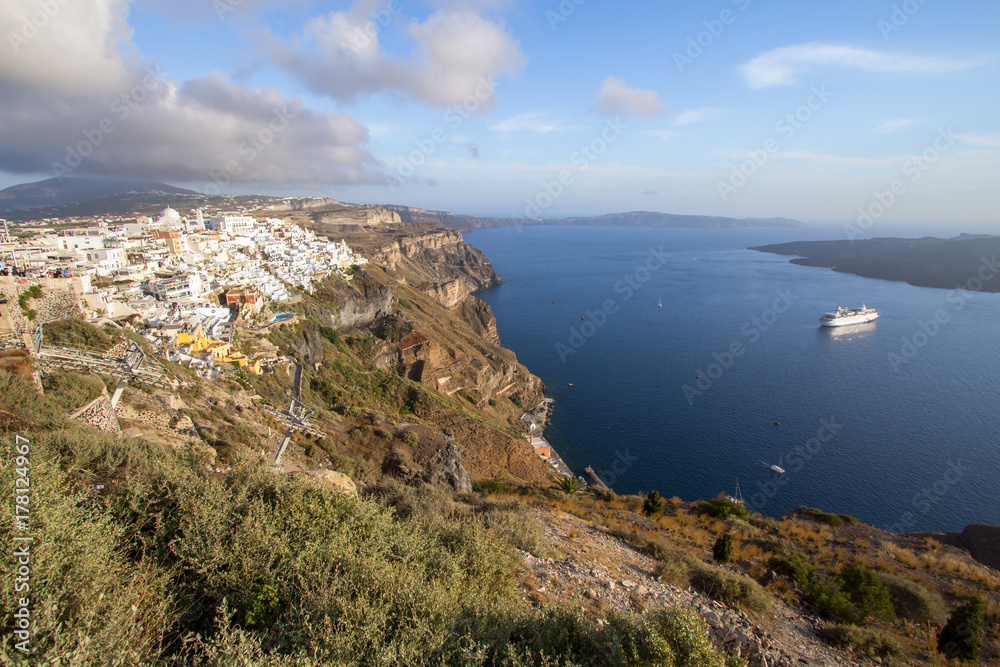 Beautiful sea view, Santorini, Greece Beautiful sea view, Santorini, Greece