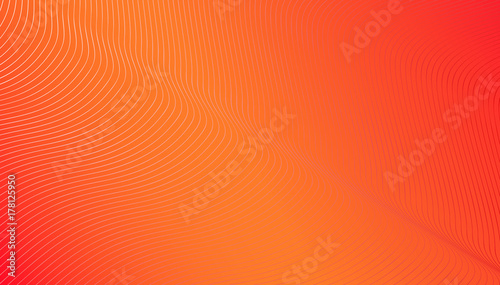 orange red waves background christmas card vector art abstract design