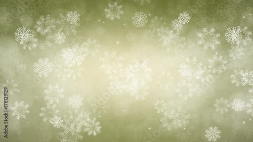 Wallpaper Mural Snowflakes and sparkles are slowly flying. Computer generated seamless loop abstract animation. Torontodigital.ca