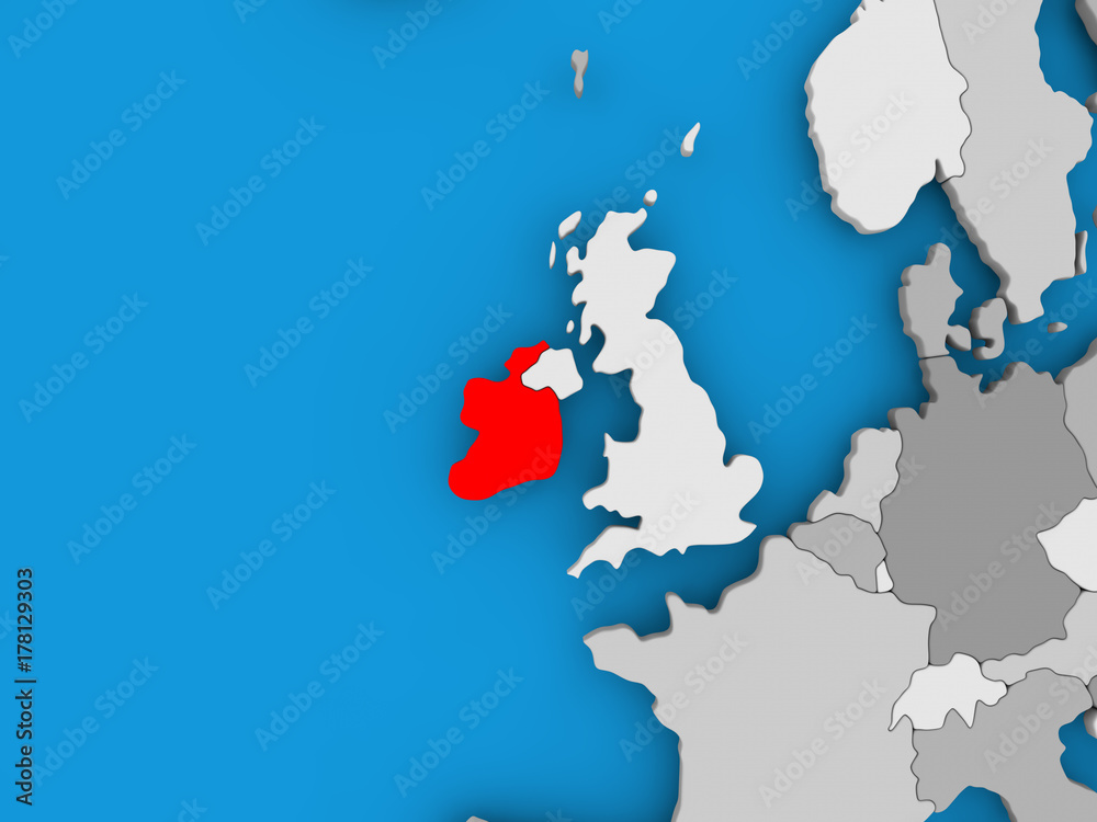 Fototapeta premium Map of Ireland