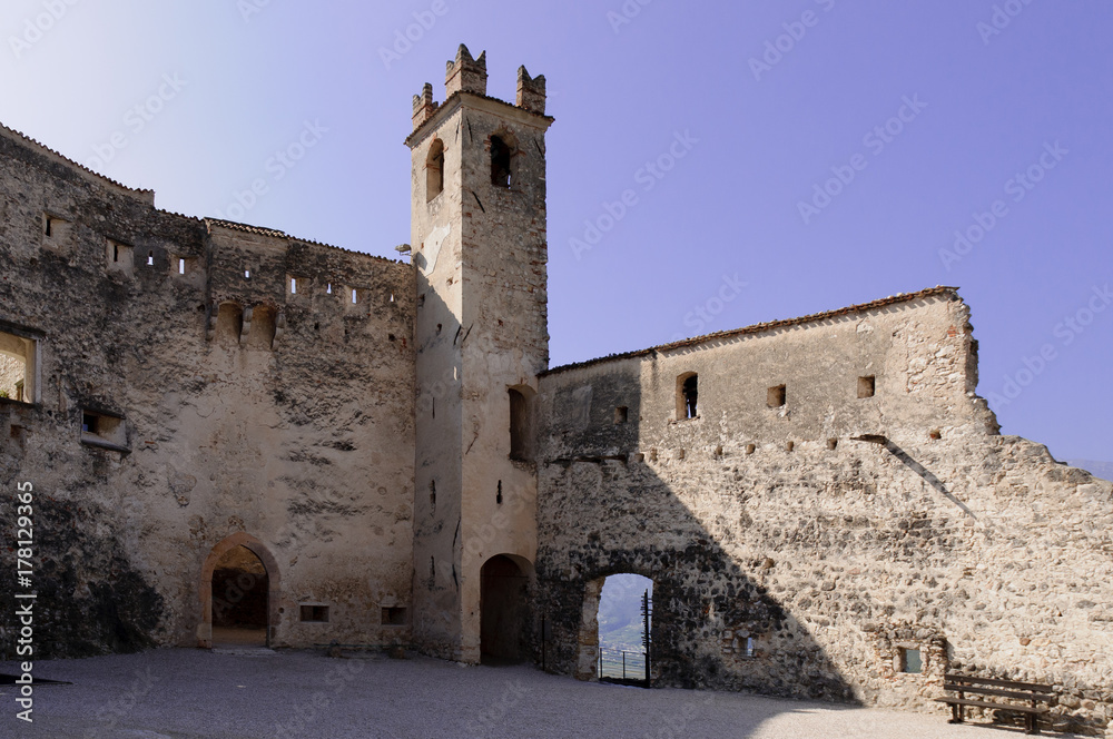 Castel Beseno in a sunny day