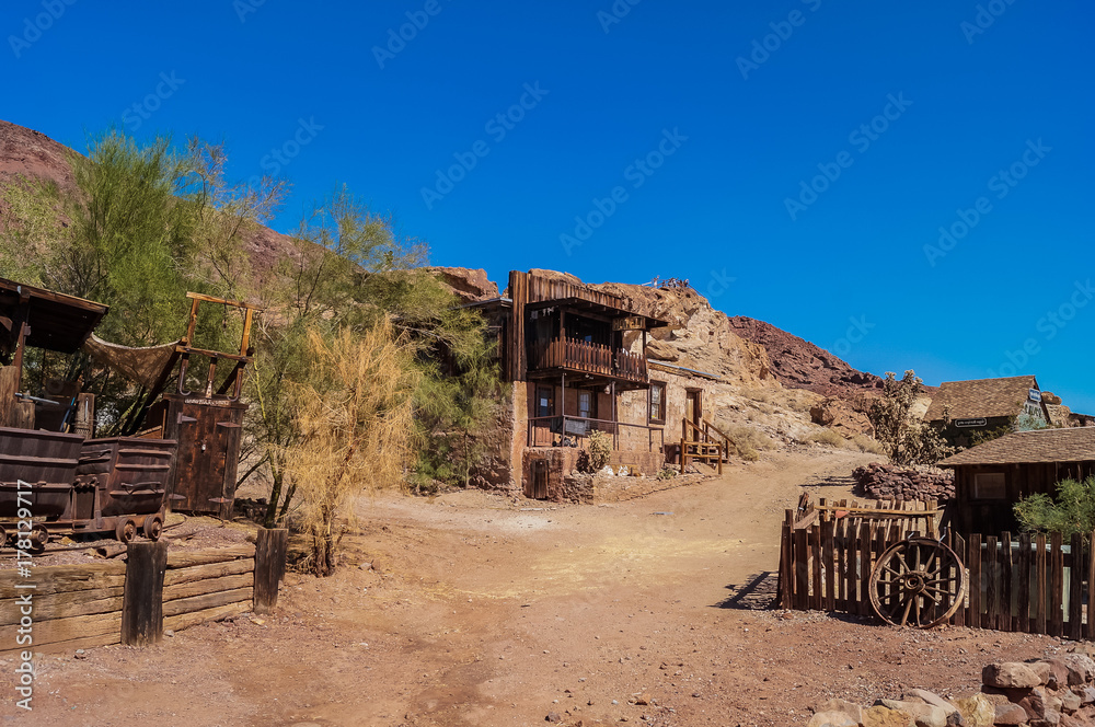 OCTOBER, 14. 2015- Calico, CA, USA: Calico is a ghost town in San  Bernardino County, California,