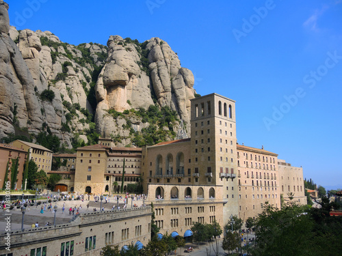 The monastery on the mountain of Montserrat