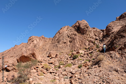 Rocky landscape in Timna park.