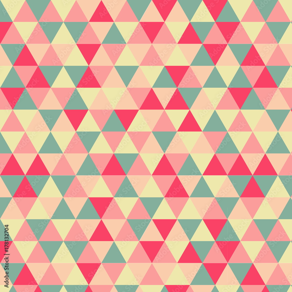 seamless triangle pattern vector illustration green, pink,yellow seamless triangle pattern vector illustration green, pink,yellow