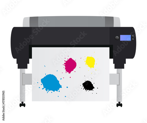 Large inkjet plotter printer - for printing many products such as billboards, posters, roll-ups and more large formats
