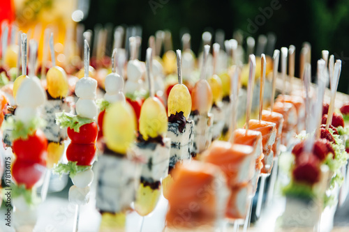 Delicious canapes as event dish