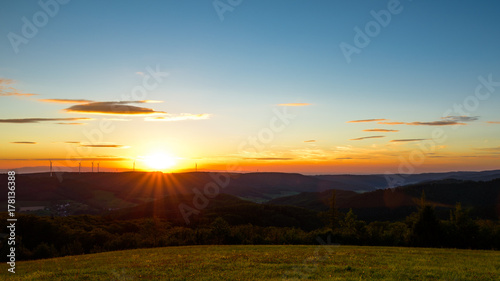 Schwarzwald Sonnenuntergang Panorama
