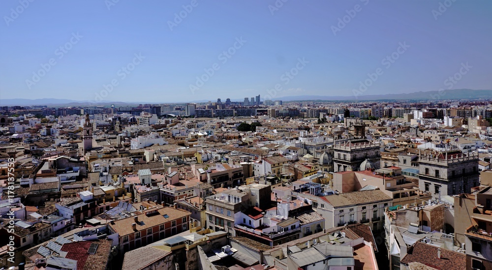 Blick über Valencia vom Turm der Kathedrale