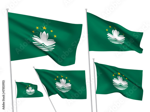 Vector flags of Macau photo