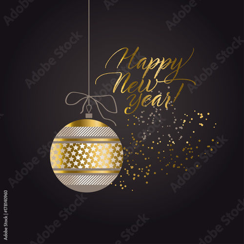 Luxury black and gold abstr...