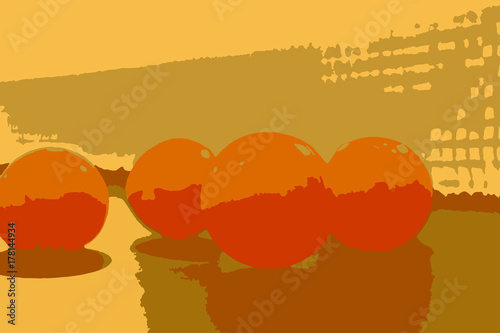 Ping pong balls illustration