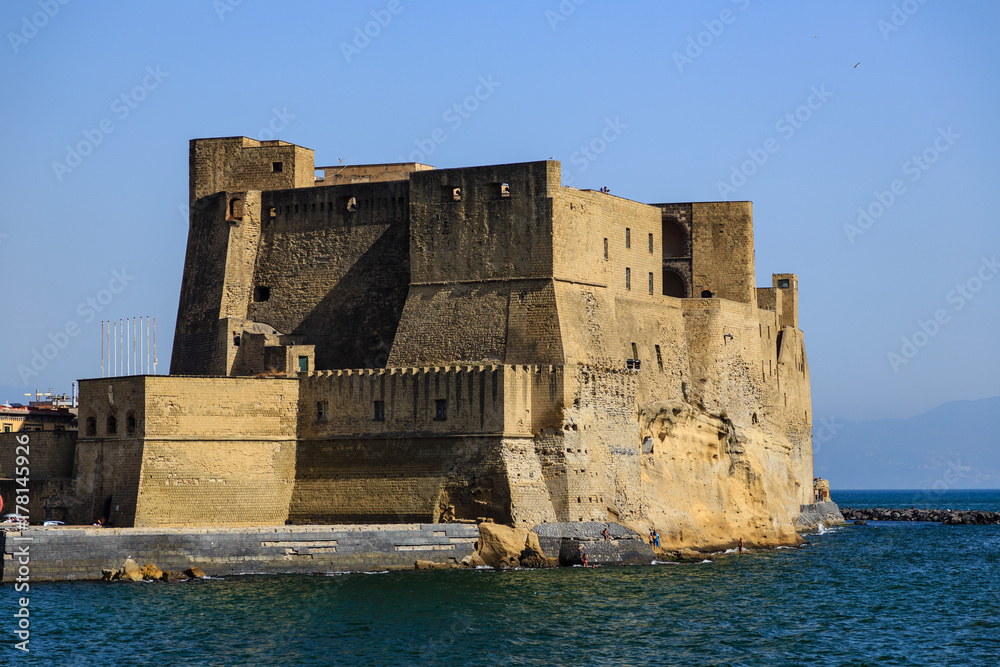 Naples, Italy, view of the Castel dell'Ovo