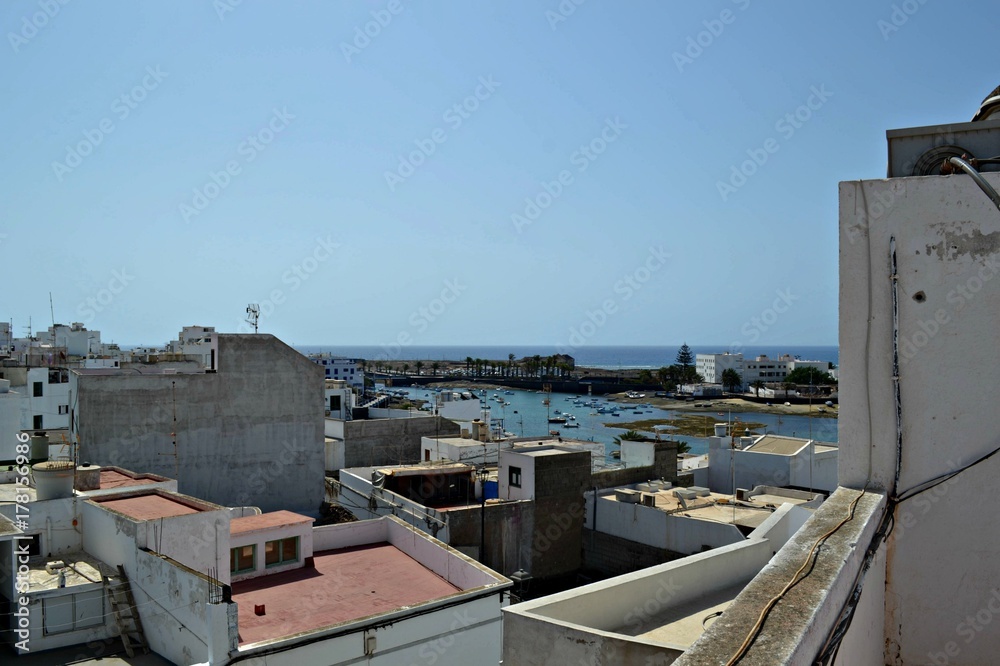 View from the rooftop, Arrecife, Lanzarote, Spain View from the rooftop, Arrecife, Lanzarote, Spain