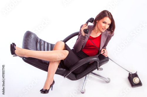 Businesswoman. The girl in ...