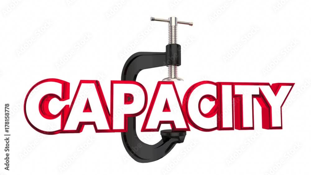Capacity Squeezed Vice Limited Resources Tight Clamp 3d Animation Capacity Squeezed Vice Limited Resources Tight Clamp 3d Animation
