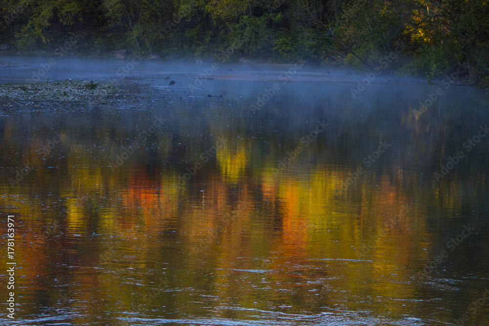 Fototapeta premium Reflections in Crooked Creek