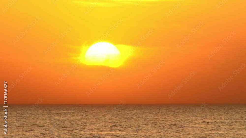 Sunset over the ocean time-lapse Sunset over the ocean time-lapse