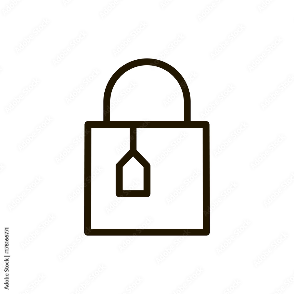 Flat line icon Flat line icon