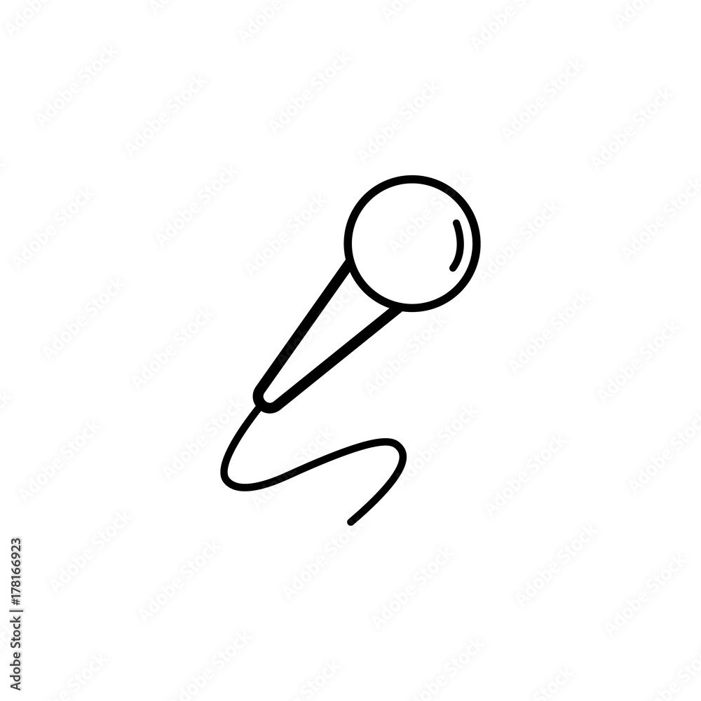 Microphone line Icon Microphone line Icon