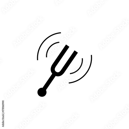 tuning fork icon. simple tonometer icon