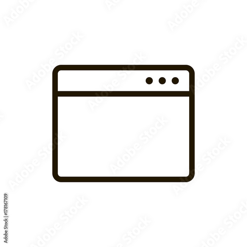 Flat line icon